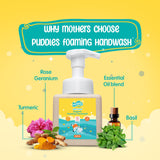 Puddles Kids Happy Hippos Foaming Handwash- Safe for Kids- 250 ML