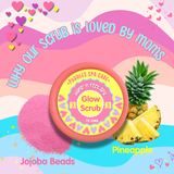 Puddles Glow Scrub- With Jojoba Beads and Pineapple- Kids Hand & Feet Spa- 75 GM