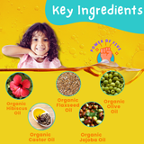 Puddles Kids non-Sticky & Paraben Free Hair Oil| Happy Hippos Hair Nourish Oil - 100 ML