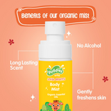 Puddles Kids Organic Mist| Jovial Giraffes with Organic Essential Oils- 50 ML