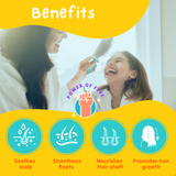 Puddles Kids non-Sticky & Paraben Free Hair Oil| Happy Hippos Hair Nourish Oil - 100 ML