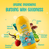 Puddles Kids Organic Sunscreen | Happy Hippo with Natural Minerals and Vitamin E- 50 ML