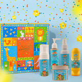 Puddles Kids Celebration Gift Box – Curious Cubs | Set of 5 products | With Mist, Foamwash, Bodywash, Body Butter, Sunscreen