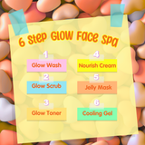 Puddles Face Glow Scrub- With Jojoba Beads and Calendula- 75 GM