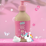 Puddles Kids Unicorn Magic Shampoo with Natural Flowers Extract & Wheat Protein for Tangle-free Hair