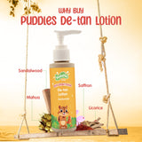 Puddles Kids Brightening De-Tan Lotion- Natural Tan Removal & Skin Nourishment - 100 ML