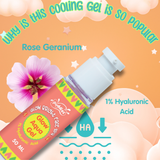 Puddles Face Glow Aqua Gel- With 1% hyaluronic Acid and Rose Geranium- 50 ML