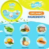 Puddles Kids Organic Aquaburst Gel| Happy Hippo with Turmeric and Vitamin E- 50 GM