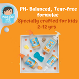 Cub Riders Foaming Face & Bodywash with Milk Protein & Turmeric for Kids - 400 ml