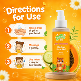 Puddles Kids After Sun Cooling Gel- Chemical-Free Sun Tan Removal- 100 ML