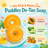 Puddles Kids De-Tan Soap Pack of 2 – Sun Tan Removal & Sun Protection