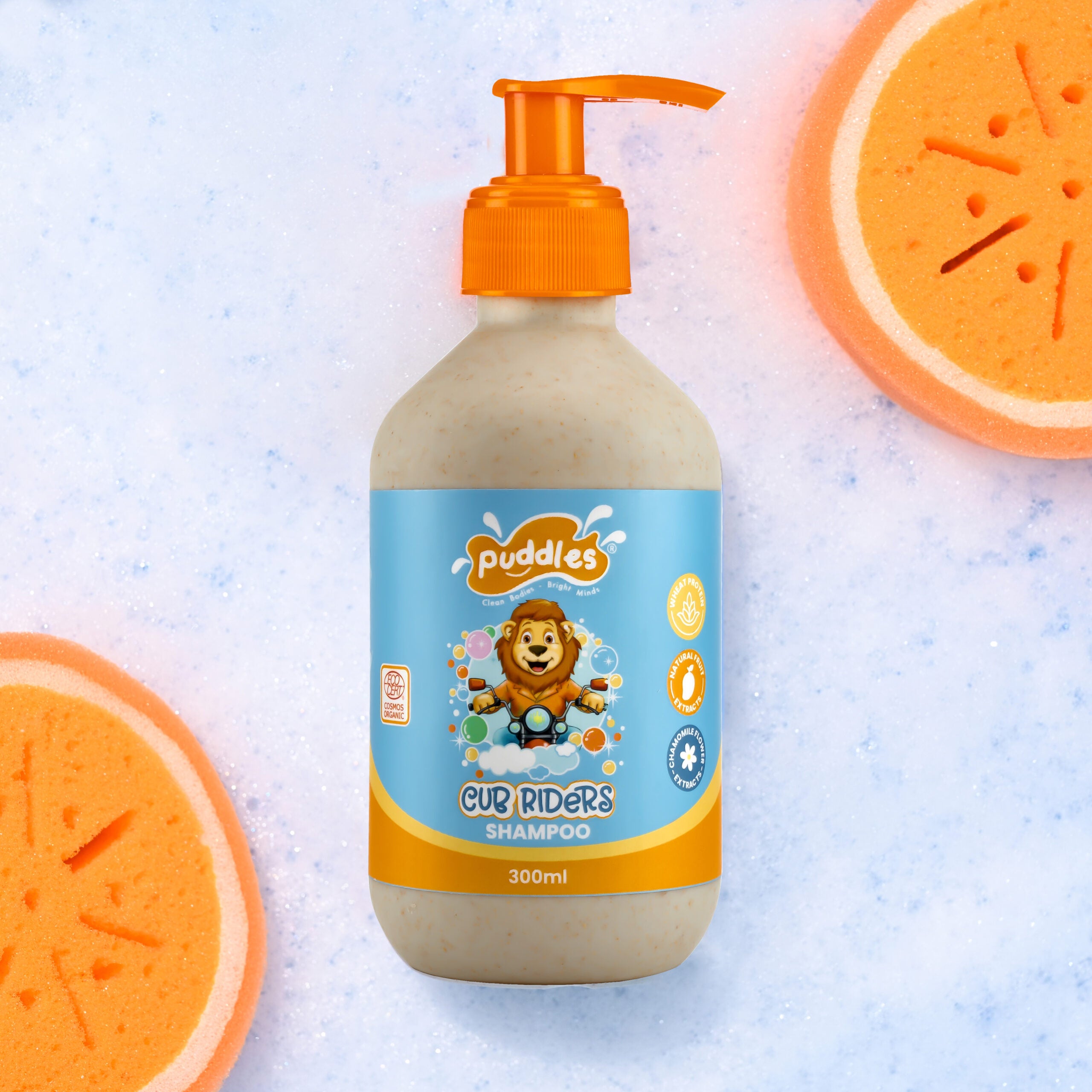 Cub Riders Shampoo with Coconut Derived Cleanser & Natural Fruits Extract for Strengthing Hair (For Kids) - 300 ml