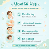 Puddles After Sun Powder Touch Lotion | Safe Talc-Free After Bath Lotion for Kids — 100ml
