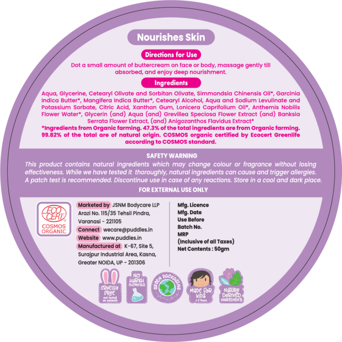 Directions for Unicorn Magic Body Butter